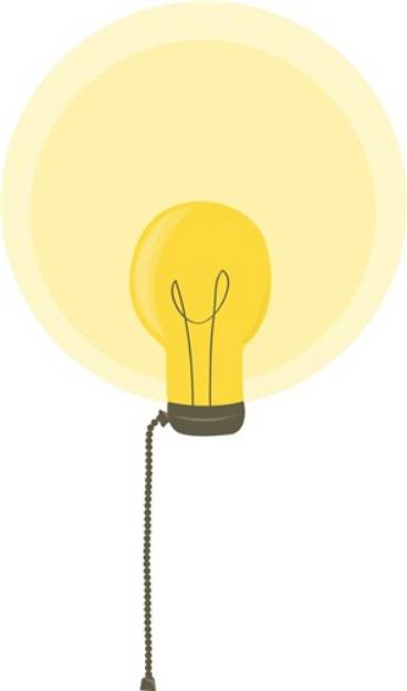 Picture of Bright Light Bulb SVG File