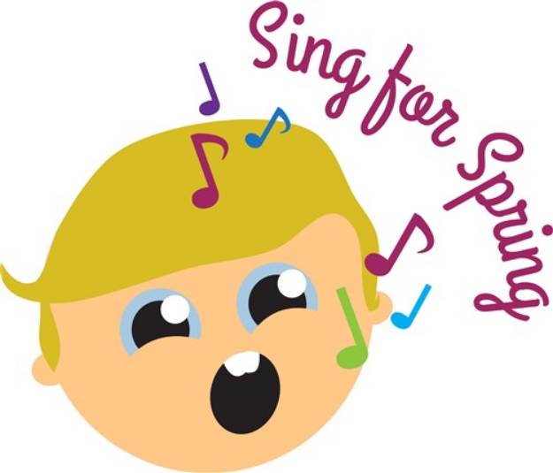 Picture of Sing for Spring SVG File