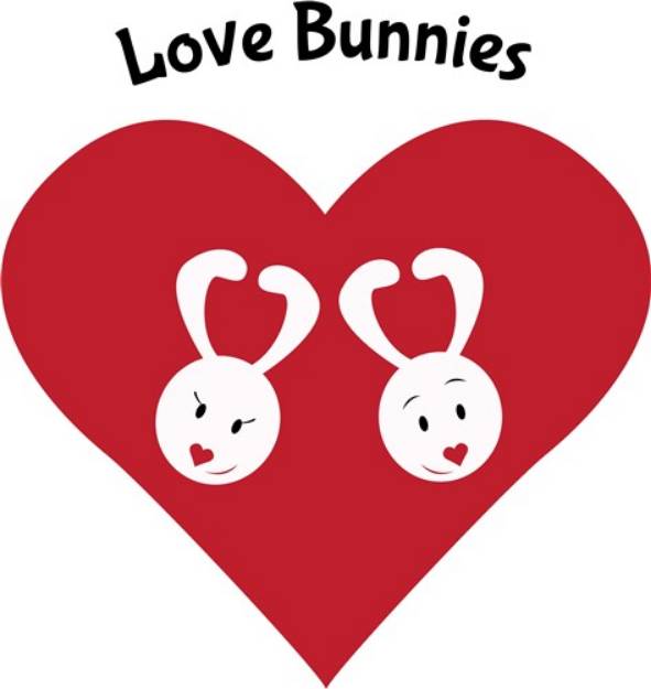 Picture of Love Bunnies SVG File