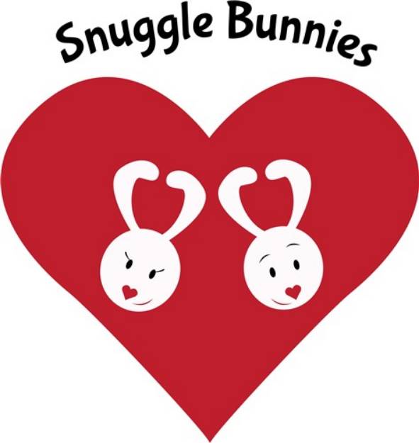 Picture of Snuggle Bunnies SVG File