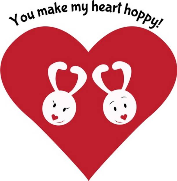 Picture of Hoppy Heart SVG File