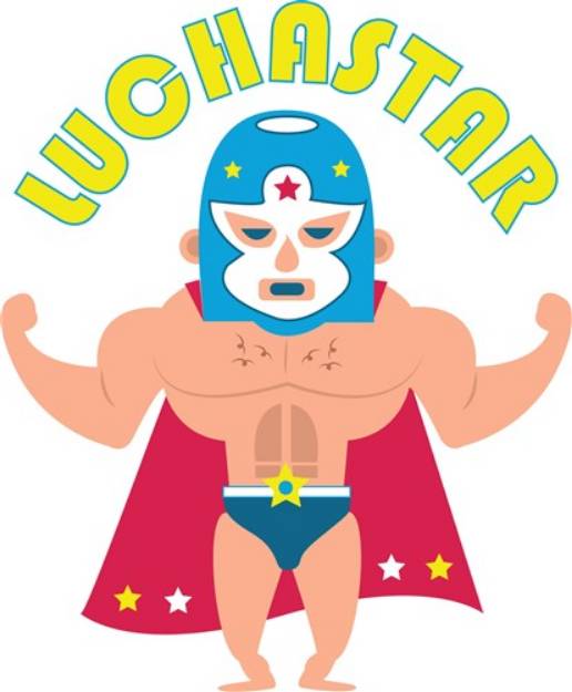 Picture of Luchstar Wrestler SVG File