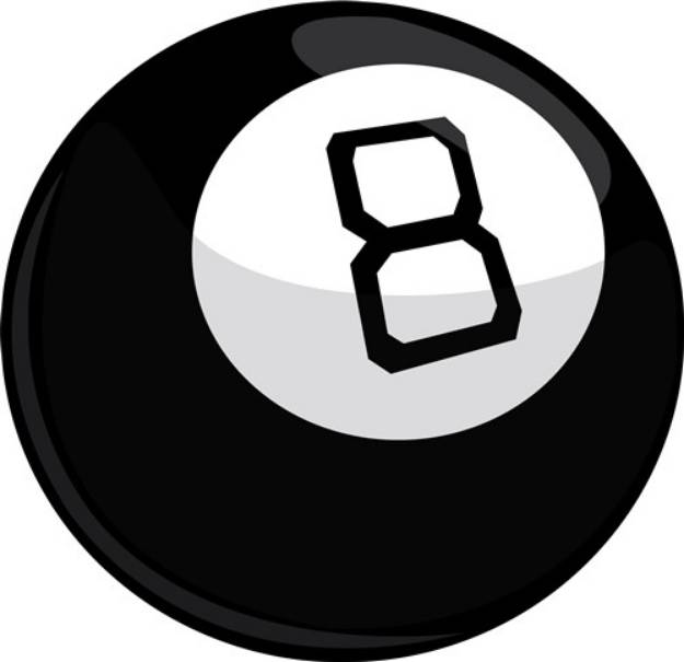 Picture of Magic Eight Ball SVG File