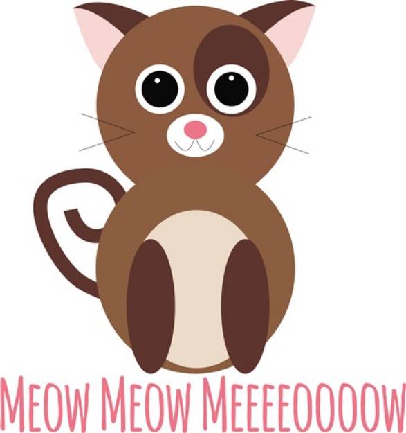 Picture of Meow Cat SVG File