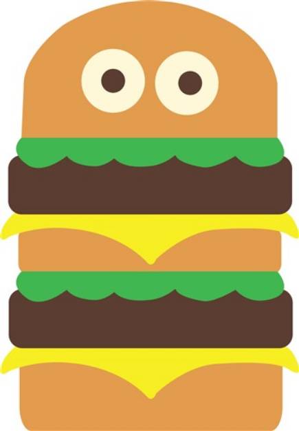 Picture of Silly Hamburger SVG File