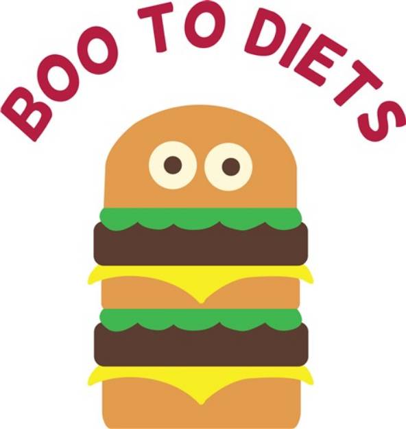 Picture of Boo To Diets SVG File