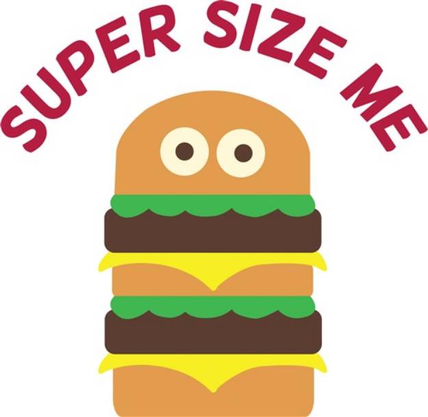 Picture of Super Size Me SVG File