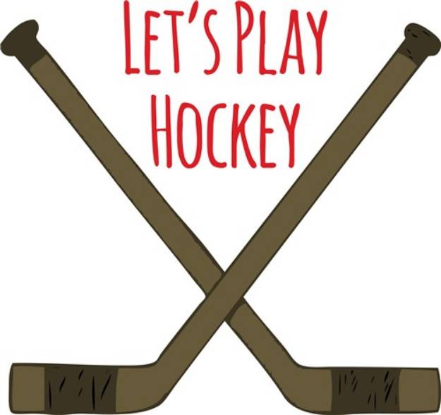 Picture of Lets Play hockey SVG File