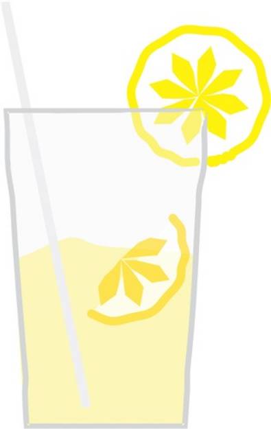 Picture of Lemonade Glass SVG File