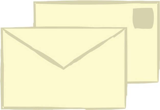 Picture of Letter & Envelope SVG File