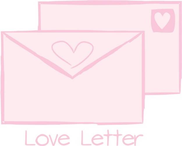 Picture of Love Letter SVG File