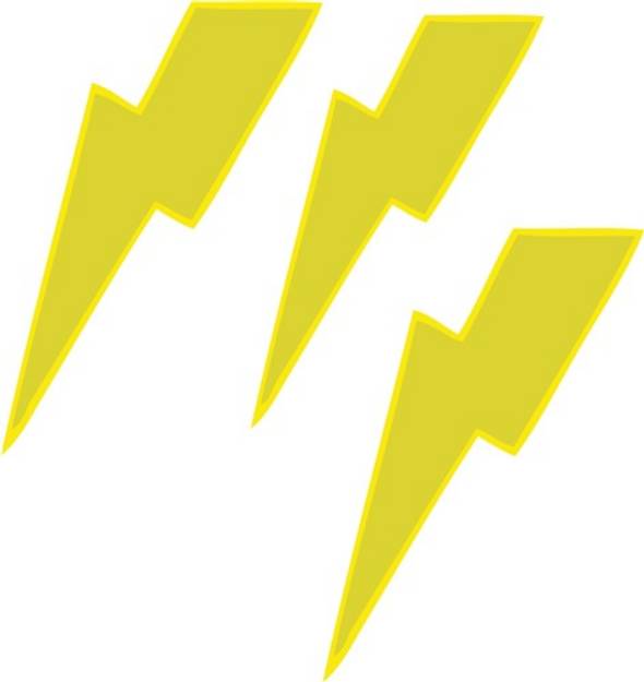 Picture of Lightning Bolts SVG File