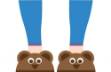 Picture of Bear Slippers SVG File