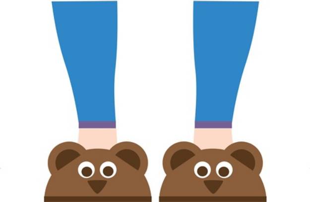 Picture of Bear Slippers SVG File