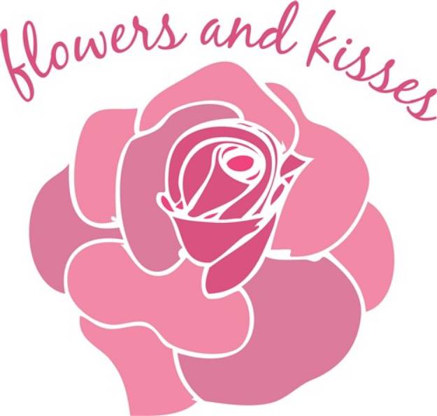 Picture of Flowers And Kisses SVG File