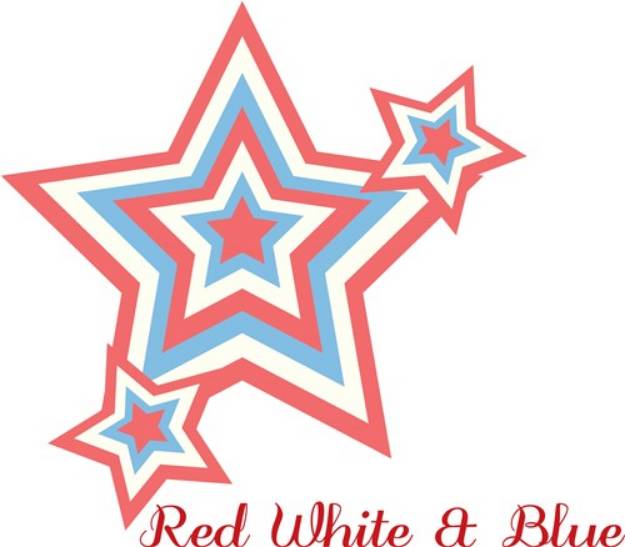 Picture of Red White And Blue SVG File