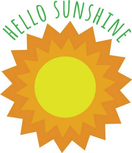 Picture of Hello Sunshine SVG File