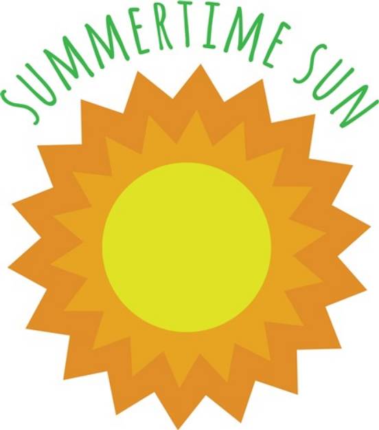 Picture of Summertime Sun SVG File