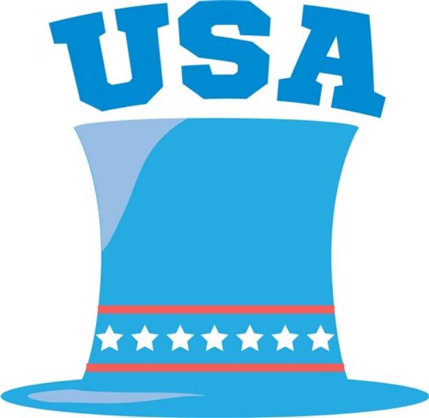 Picture of USA Hat SVG File