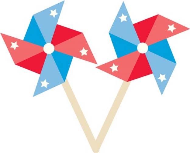 Picture of Patriotic Pinwheel SVG File