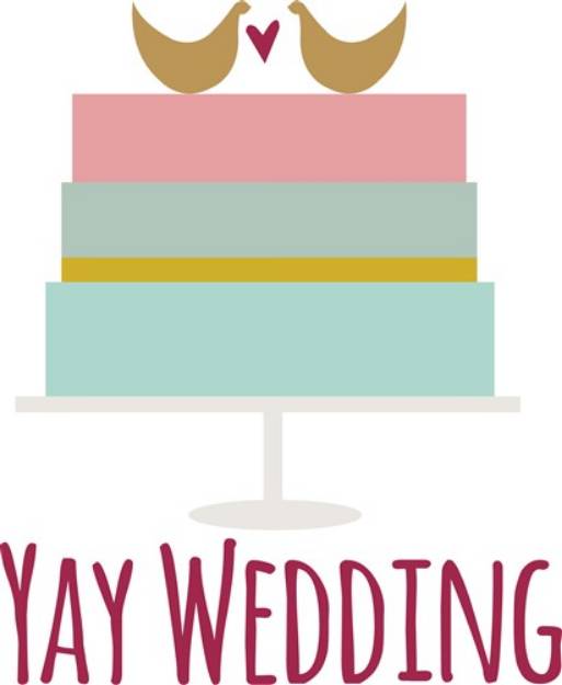 Picture of Yay Wedding SVG File