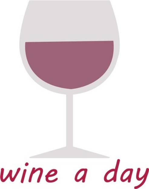 Picture of Wine A Day SVG File