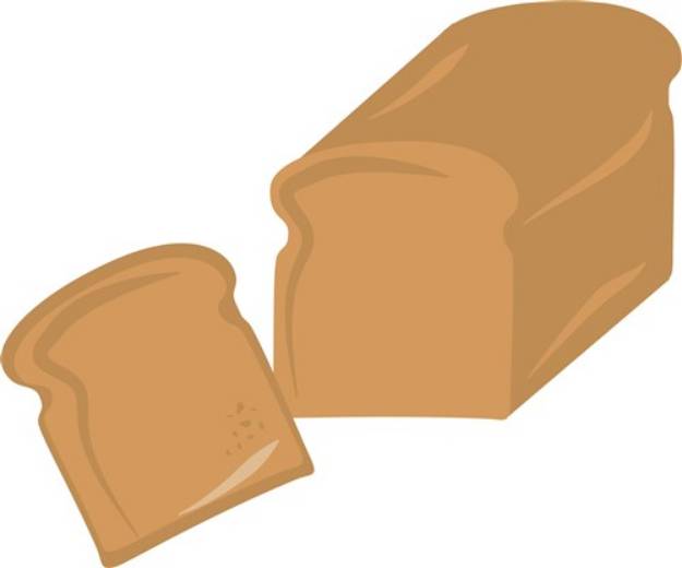 Picture of Loaf Of Bread SVG File