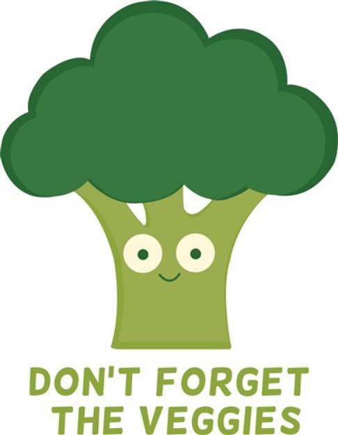 Picture of Dont Forget Veggies SVG File