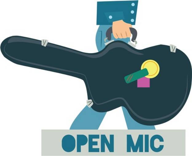Picture of Open Mic SVG File
