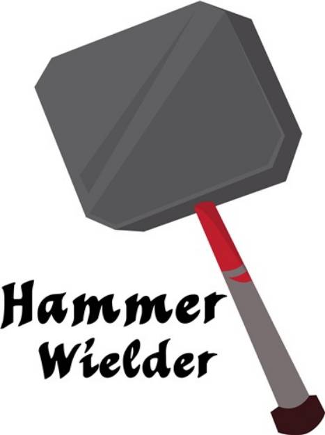 Picture of Hammer Wielder SVG File