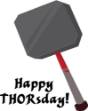 Picture of Happy Thorsday SVG File