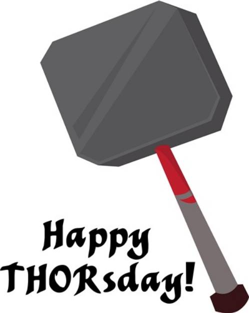 Picture of Happy Thorsday SVG File