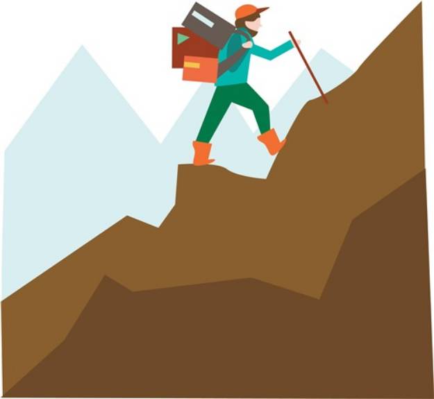 Picture of Mountain Climber SVG File