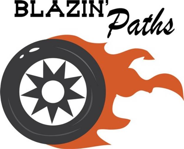 Picture of Blazin Paths SVG File