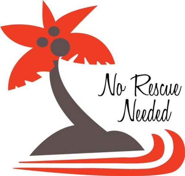 Picture of No Rescue Needed SVG File