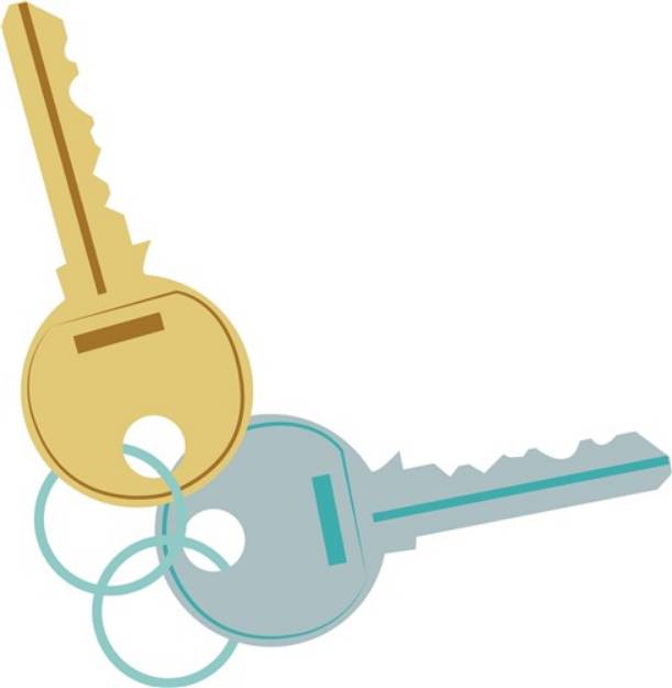 Picture of Keys On Ring SVG File