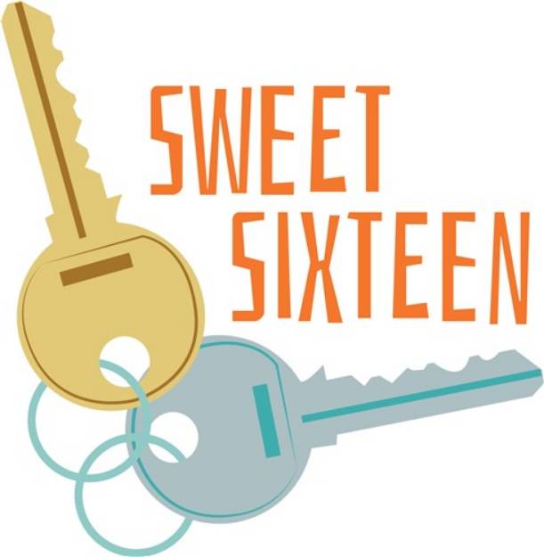 Picture of Sweet Sixteen SVG File