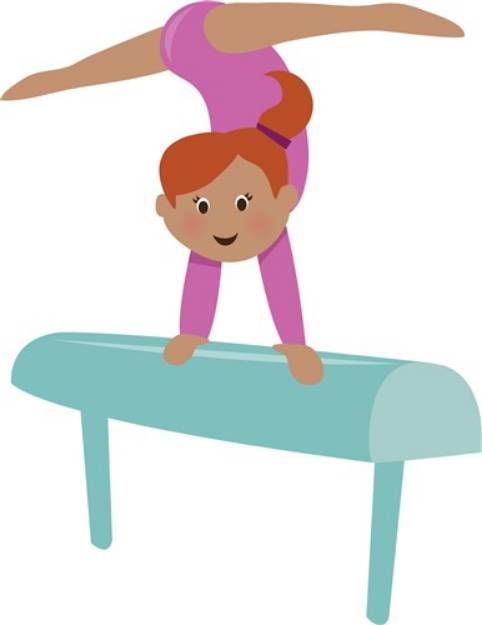 Picture of Gymnast Girl SVG File
