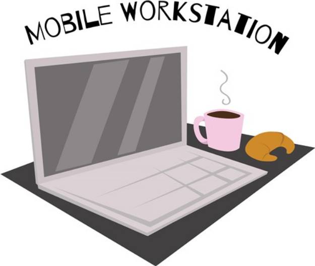 Picture of Mobile Workstation SVG File