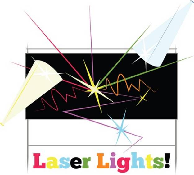 Picture of Laser Lights SVG File