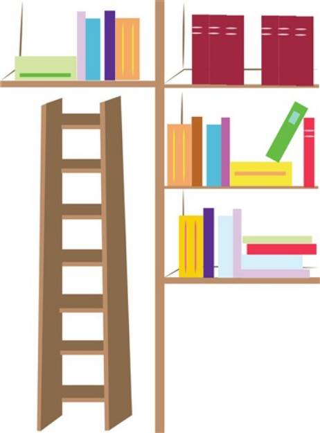 Picture of Book Shelves SVG File
