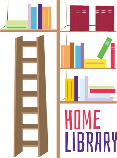 Picture of Home Library SVG File