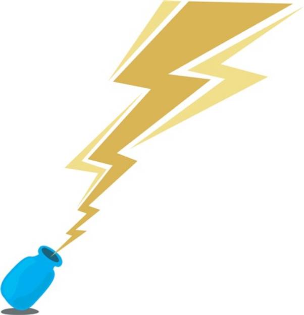 Picture of Lightning In Bottle SVG File