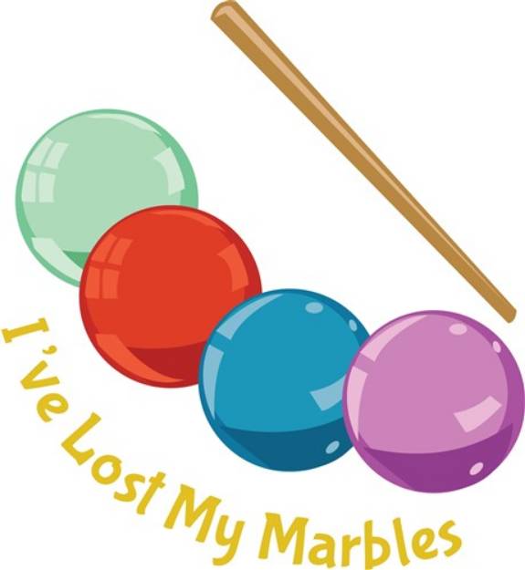 Picture of Lost My Marbles SVG File