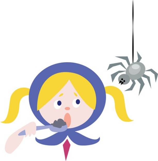 Picture of Miss Muffet SVG File