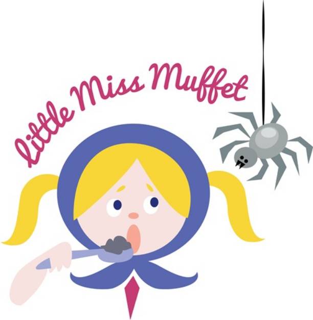 Picture of Little Miss Muffet SVG File