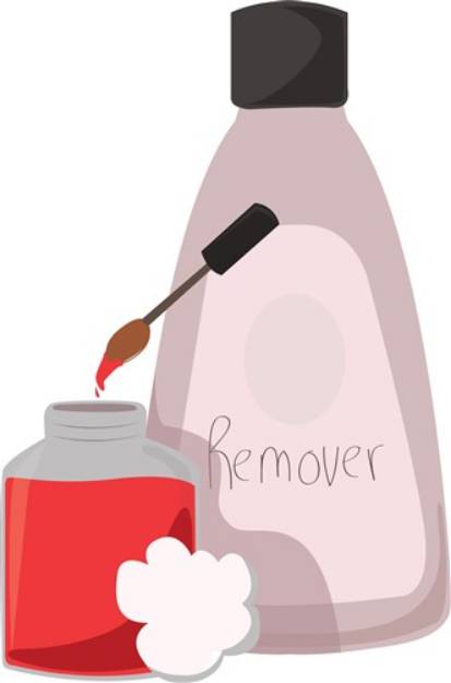 Picture of Nail Polish Remover SVG File