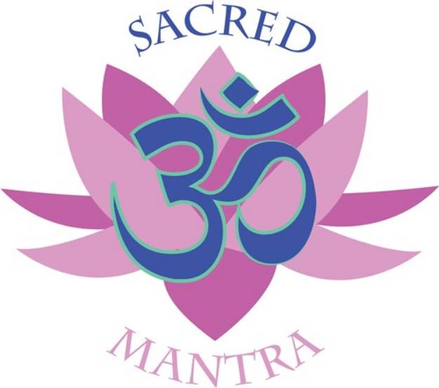 Picture of Sacred Mantra SVG File