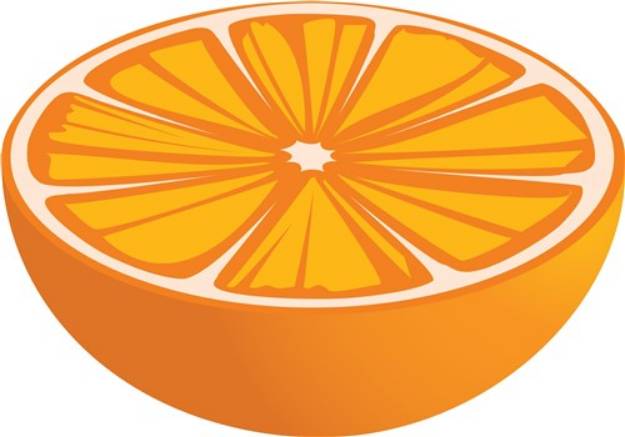 Picture of Orange Slice SVG File