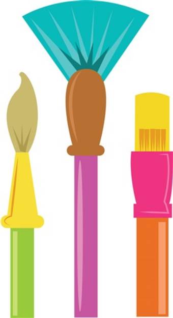 Picture of Paint Brushes SVG File
